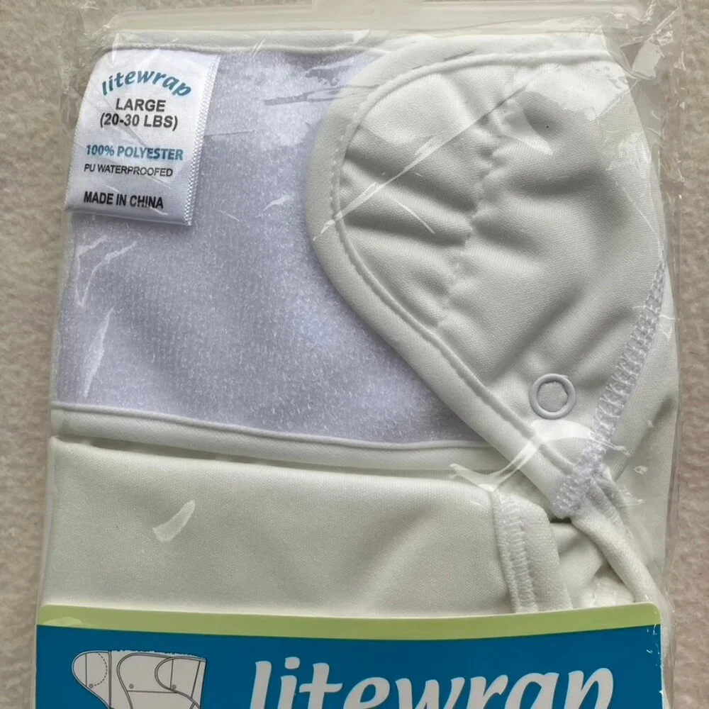 2 New Litewrap Sz. Large Cloth Diaper Covers - waterproof, 20-30lbs